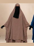 Abaya Cape Deux Pièces – Taupe